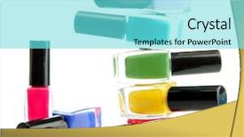  Presentation with group of wildlife crocodile isolated - Audience pleasing slide set consisting of abstract colorfull - group of bright nail polishes backdrop and a  colored foreground