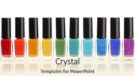  Presentation with bright white - Presentation theme consisting of concept - happy smiling african american background and a coral colored foreground.