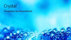  Presentation with water droplets - Audience pleasing theme consisting of abstract colorfull - macro of water droplets shallow backdrop and a light gray colored foreground