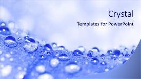  Presentation with water droplets - Amazing slide deck having abstract colorfull - water droplets shallow dof winter backdrop and a  colored foreground