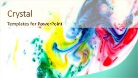  Presentation with chemical experiment - Audience pleasing slide deck consisting of abstract colors backgrounds and textures backdrop and a cream colored foreground