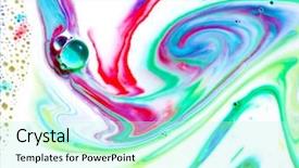  Presentation with chemical experiment - Slide set consisting of abstract colors backgrounds and textures background and a cool aqua colored foreground