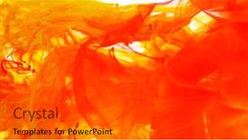  Presentation with abstract art - Presentation theme featuring abstract-coloured-ink-in-water background and a dark gray colored foreground