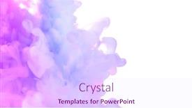  Presentation with coloured - PPT theme having abstract-coloured-ink-in-water background and a sky blue colored foreground