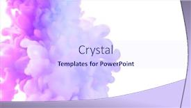  Presentation with coloured - PPT theme consisting of abstract-coloured-ink-in-water background and a sky blue colored foreground