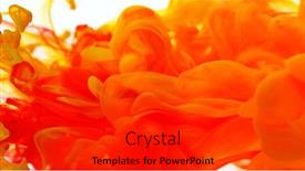  Presentation with abstract art - PPT layouts enhanced with abstract-coloured-ink-in-water background and a dark gray colored foreground