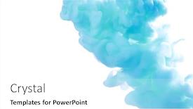  Presentation with coloured - PPT theme having abstract-coloured-ink-in-water background and a white colored foreground