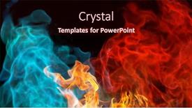  Presentation with coloured - Slide deck featuring abstract-coloured-mix-flames-isolated background and a wine colored foreground