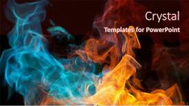  Presentation with coloured - PPT theme consisting of abstract-coloured-mix-flames-isolated background and a wine colored foreground