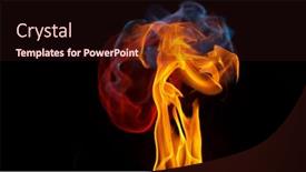  Presentation with realistic - Slide deck with abstract-coloured-mix-flames-isolated background and a wine colored foreground