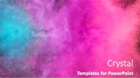  Presentation with explosion - Audience pleasing presentation theme consisting of abstract-coloured-powder-explosion-background backdrop and a purple colored foreground