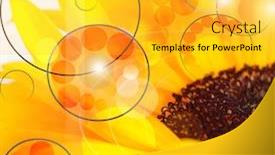  Presentation with stylized - Beautiful PPT theme featuring abstract-composition-detail-close-up backdrop and a gold colored foreground