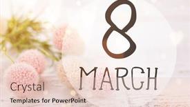  Presentation with pink - Cool new presentation design with abstract-composition-for-women-s backdrop and a lemonade colored foreground