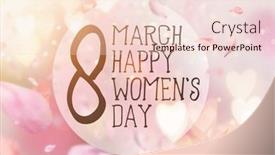  Presentation with pink - Slide set featuring abstract-composition-for-women-s background and a lemonade colored foreground