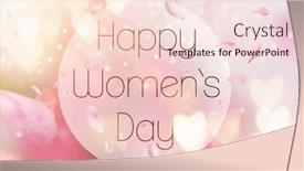  Presentation with pink - Amazing PPT theme having abstract-composition-for-women-s backdrop and a lemonade colored foreground