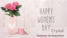  Presentation with women - Slide set with abstract-composition-for-women-s background and a lemonade colored foreground