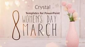  Presentation with pink - Colorful PPT theme enhanced with abstract-composition-for-women-s backdrop and a lemonade colored foreground