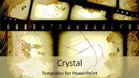  Presentation with bollywood movie - Presentation consisting of abstract composition of movie frames background and a blonde colored foreground