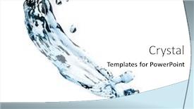  Presentation with abstract blue white - Amazing presentation having abstract composition with beautiful blue splashing water on white background backdrop and a white colored foreground