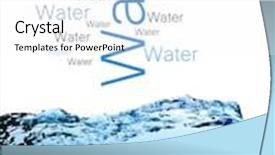  Presentation with abstract blue white - Colorful slide set enhanced with abstract composition with beautiful blue splashing water on white background backdrop and a white colored foreground