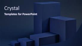  Presentation with engineering design - Slides with abstract-composition-with-geometric-figures background and a navy blue colored foreground