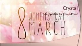  Presentation with abstract - PPT theme having abstract composition for women's background and a  colored foreground