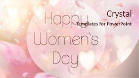  Presentation with pink - Presentation theme with abstract composition for women's background and a  colored foreground