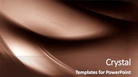  Presentation with abstract wave - Presentation design with wave design - abstract composition background and a tawny brown colored foreground