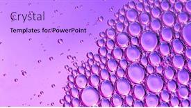  Presentation with flowing wallpaper - Slide deck featuring abstract-cosmetics-bubbles-floating-background and a lilac colored foreground
