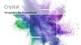  Presentation with dust - PPT layouts with abstract-creative-splash-from-colorful background and a white colored foreground