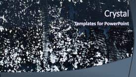  Presentation with blue abstract - Theme having abstract dark blue grunge background background and a tawny brown colored foreground