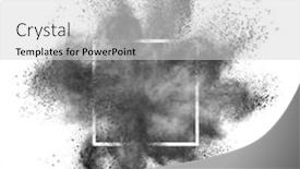  Presentation with dark space - Colorful slides enhanced with abstract-dark-gray-powder-splash backdrop and a light gray colored foreground