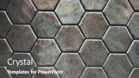  Presentation with dark web - Presentation design consisting of abstract-dark-hexagon-background-grunge background and a gray colored foreground