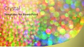  Presentation with disco ball - Cool new PPT theme with abstract-de-focus-soft-blinking backdrop and a yellow colored foreground