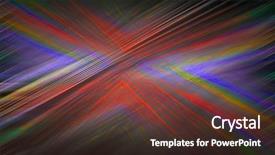  Presentation with lines - Audience pleasing PPT theme consisting of abstract-design-of-converging-lines backdrop and a tawny brown colored foreground