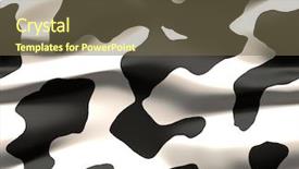  Presentation with hide - Amazing presentation theme having design of cow hide pattern backdrop and a violet colored foreground