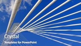  Presentation with millennium - Cool new PPT theme with abstract detail millennium bridge backdrop and a teal colored foreground