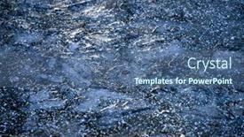  Presentation with winter ice - PPT layouts enhanced with abstract-detailed-texture-of-ice background and a ocean colored foreground