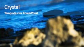  Presentation with mediterranean - Audience pleasing presentation theme consisting of abstract details of a rocky backdrop and a  colored foreground