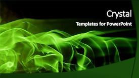  Presentation with abstract simple - Audience pleasing PPT layouts consisting of abstract digital shape green smoke backdrop and a black colored foreground