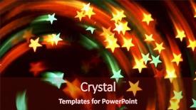  Presentation with motion graphics art abstract - Audience pleasing theme consisting of abstract disco colored stars motion backdrop and a wine colored foreground