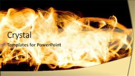  Presentation with fiery - Beautiful PPT theme featuring abstract drawing fiery motion backdrop and a blonde colored foreground