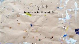  Presentation with abstract watercolor - Presentation with abstract drawing of strokes and droplets at watercolor paper background and a lemonade colored foreground