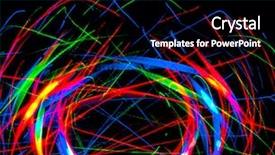  Presentation with abstract music - PPT theme with abstract drawing vibrant music background and a black colored foreground