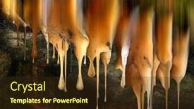  Presentation with effect - Presentation design with abstract-dripping-effect-with-textured background and a  colored foreground