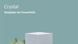  Presentation with blue shadows abstract - Presentation having abstract-empty-white-podium-cube background and a mint green colored foreground