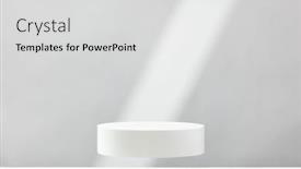  Presentation with blue shadows abstract - PPT theme consisting of abstract-empty-white-podium background and a light gray colored foreground