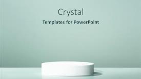  Presentation with abstract blue white - PPT layouts consisting of abstract-empty-white-podium background and a lemonade colored foreground