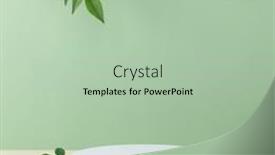  Presentation with minimal - Slide deck featuring abstract-empty-white-podium background and a mint green colored foreground