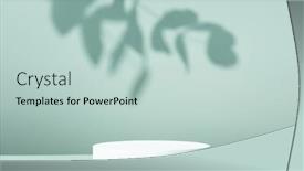  Presentation with blue shadows abstract - Slide deck enhanced with abstract-empty-white-podium background and a lemonade colored foreground